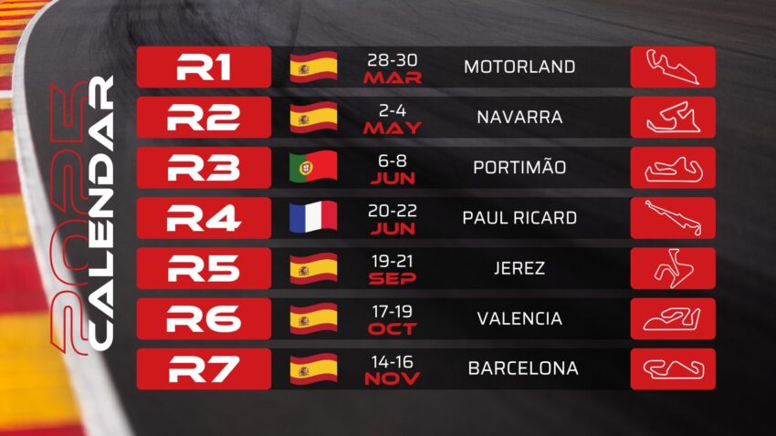 Calendar 2025 F4 Spanish Championship